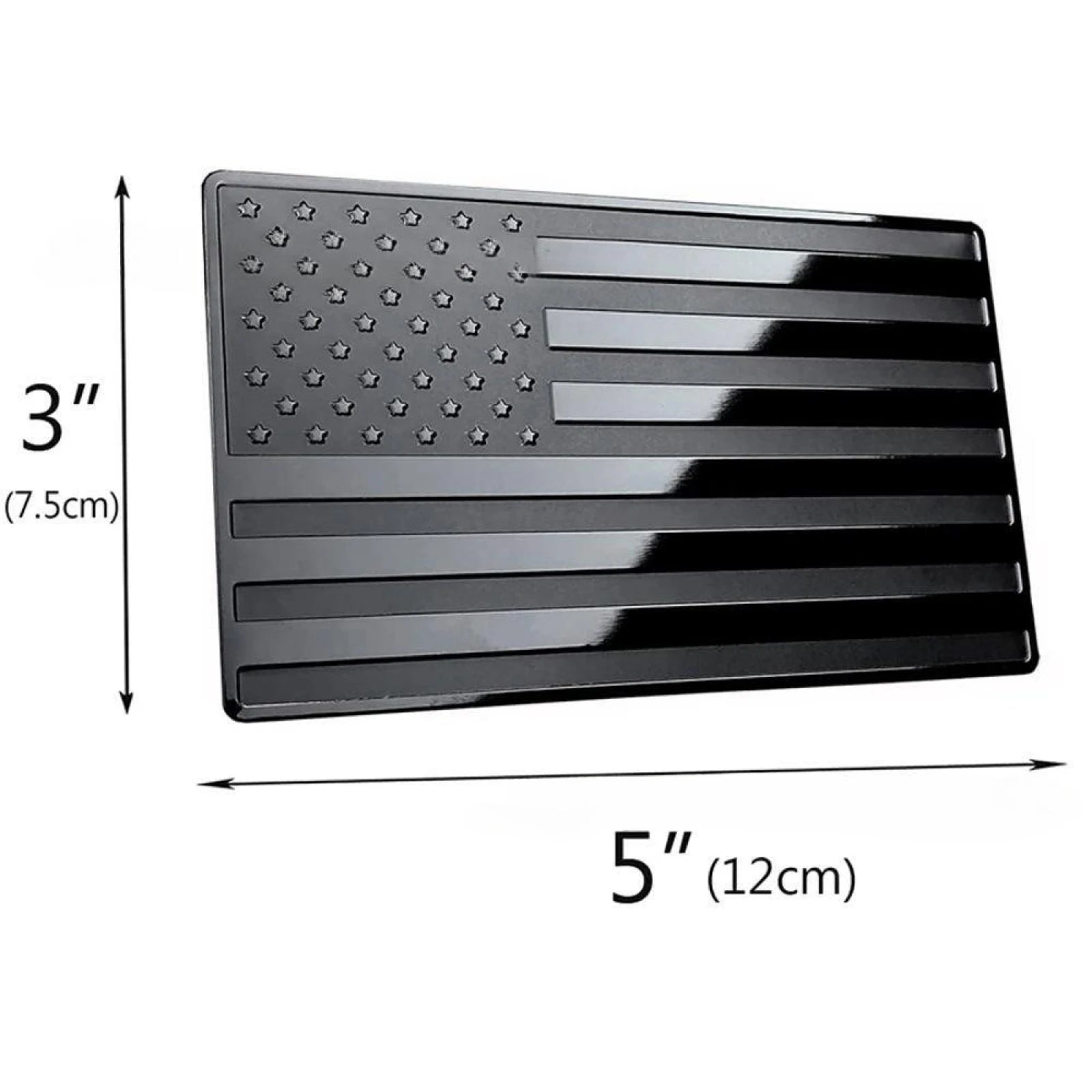 Durable Aluminum American Flag Emblem For Tesla and Ev Cars