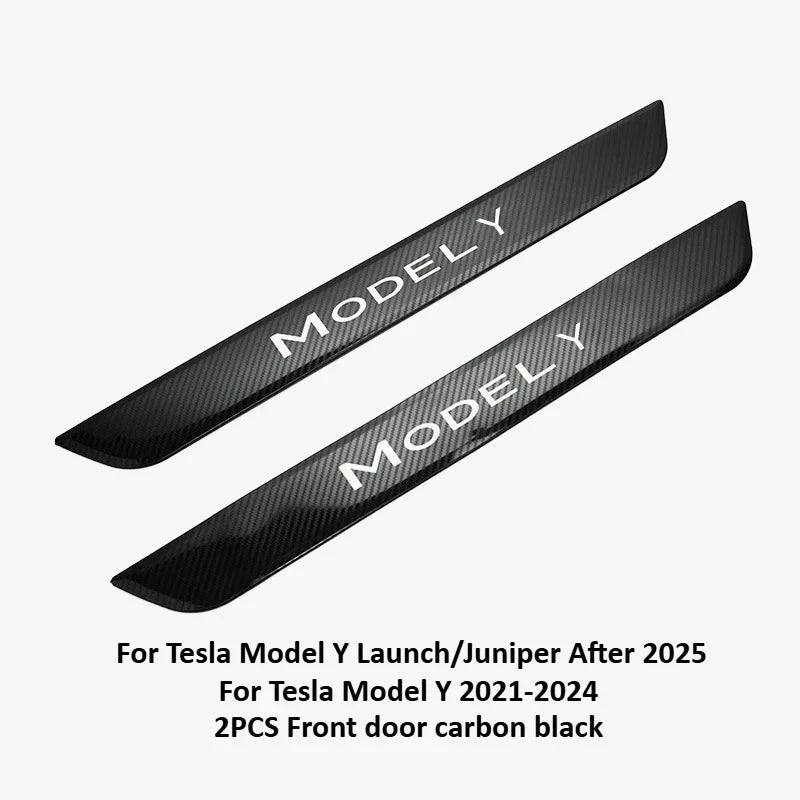 Stainless Steel Door Sill Protectors For Tesla Model 3/Y