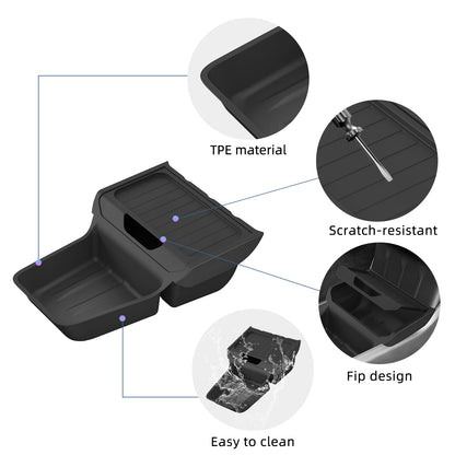 TPE Center Console Storage Box Tray for Tesla Model Y Juniper