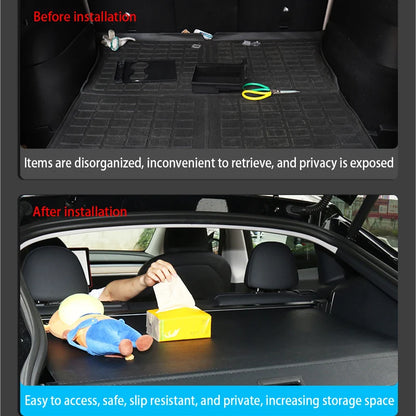Trunk Cargo Cover Curtain for Tesla Model Y 2021-2024