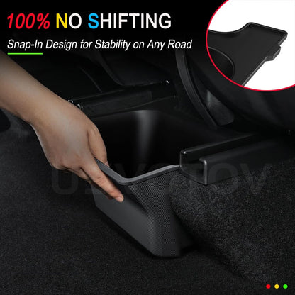 Rear Seat Storage Box Trash Can Garbage for Tesla Model Y Juniper