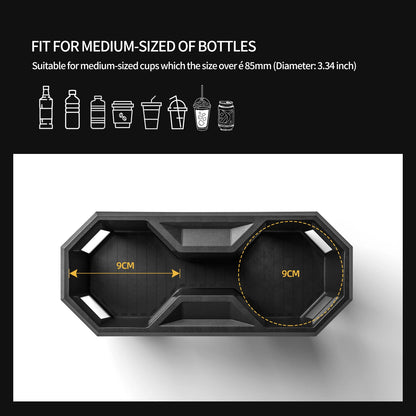 Cybertruck Water Cup Holder Storage Box Silicone Shock-Absorbing