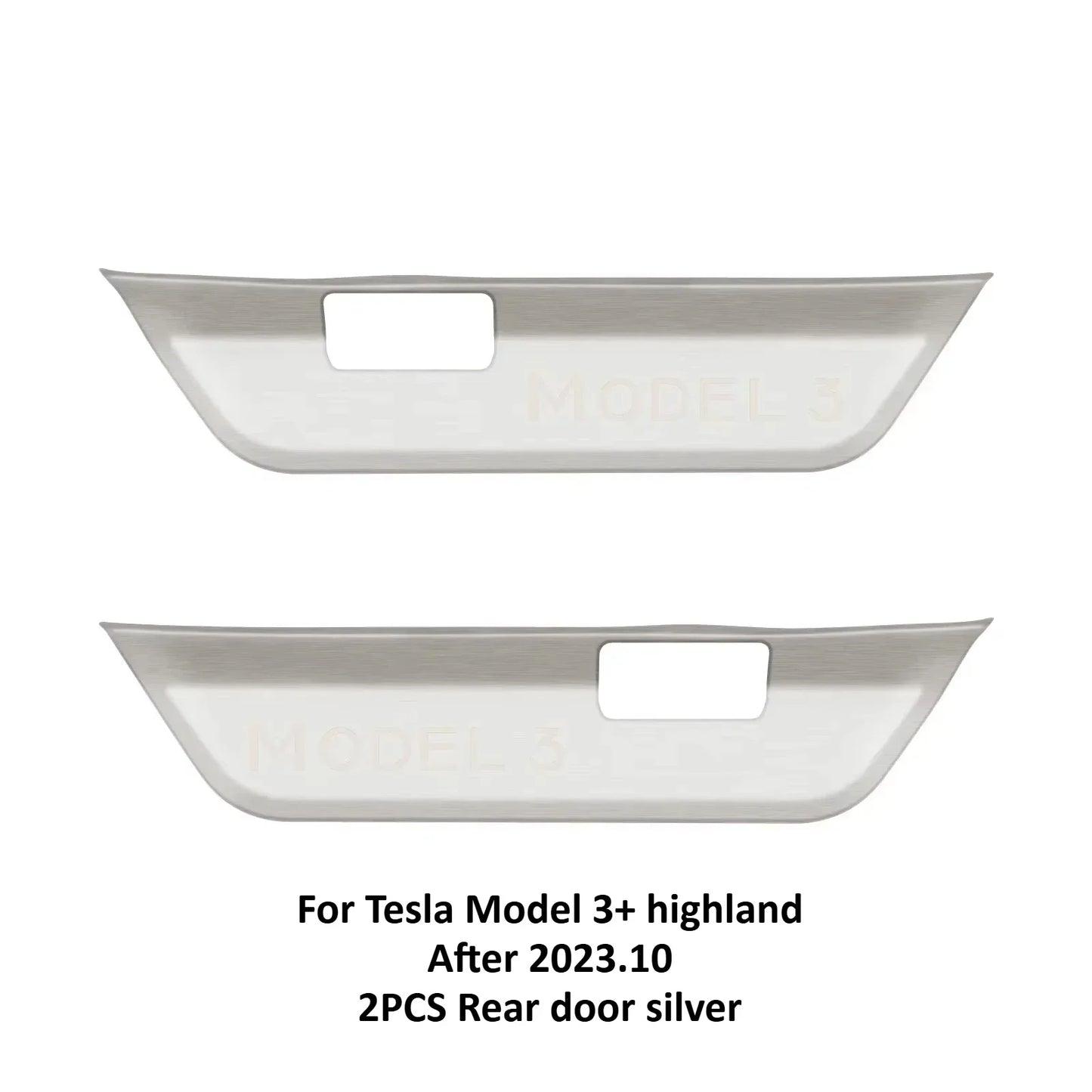 Stainless Steel Door Sill Protectors For Tesla Model 3/Y