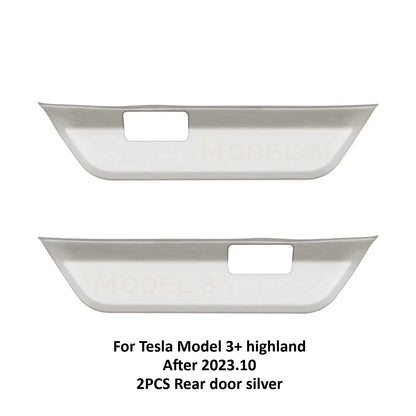 Stainless Steel Door Sill Protectors For Tesla Model 3/Y
