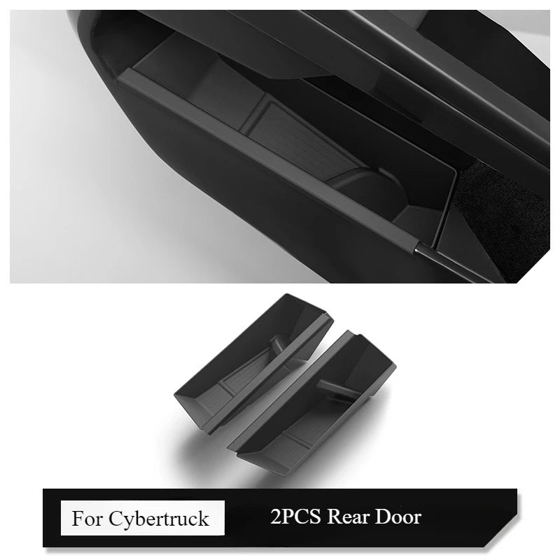 Cybertruck Car Door Handle Storage Box Inner Handle Storage 2PCS Rear Door