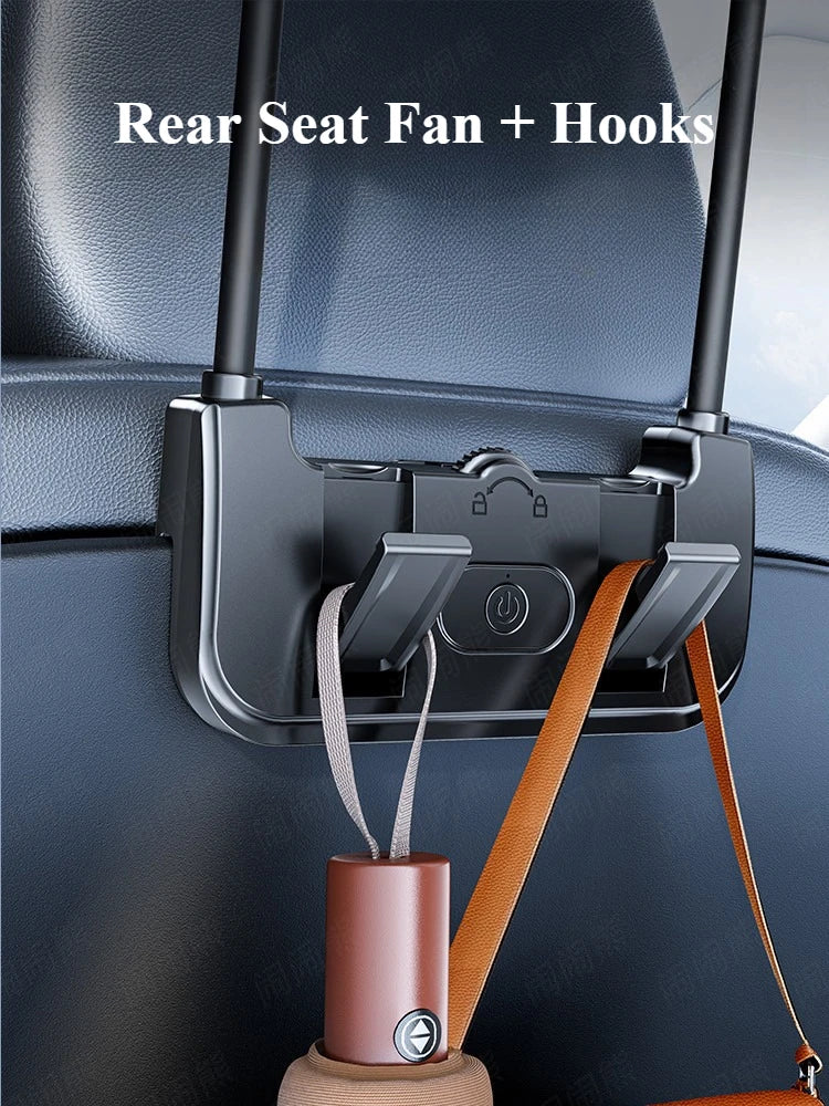 Rear Seat Dual-Head Fan USB Charged Tesla Model 3/Y/S/X