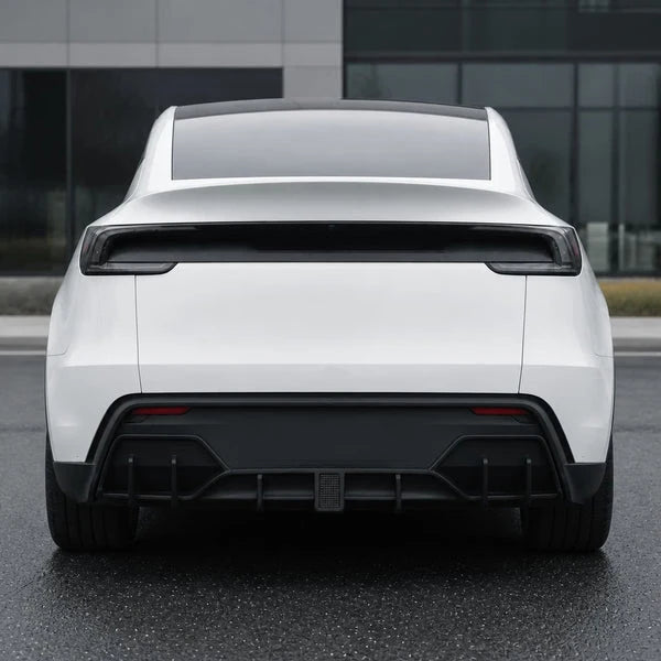 For Tesla Model Y Juniper Rear Bumper Lip Spoiler Diffuser Flashing LED Pilot Brake Light Car Rear Lower Splitter