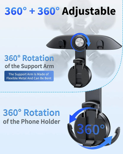 Car Rear Seat Hook & Phone Holder Hook for Tesla Model Y/3 Highland
