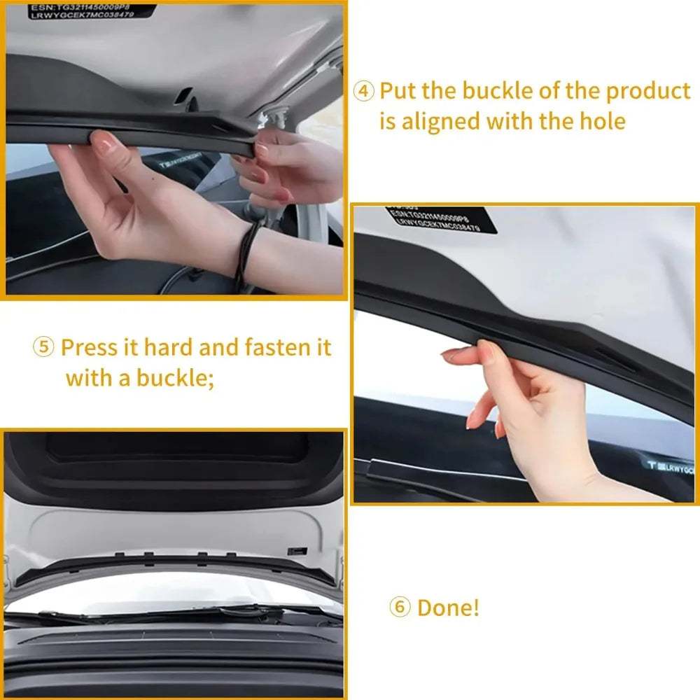 Car Front Hood Dust Proof Seal Strip for Tesla Model 3/Y 2021-2024