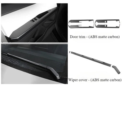 ABS Dashboard Decorative Strip Trim Covers For Tesla Cybertruck