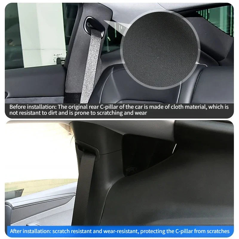 TPE Rear C-pillar Guard for Tesla Model Y Juniper 2025
