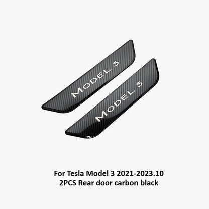 Stainless Steel Door Sill Protectors For Tesla Model 3/Y