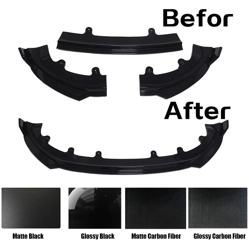 Front Bumper Spoiler Protective Trim Cover For Tesla Model Y Juniper