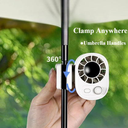 USB Rechargeable Small Portable EV Car Clip Fan for All Cars
