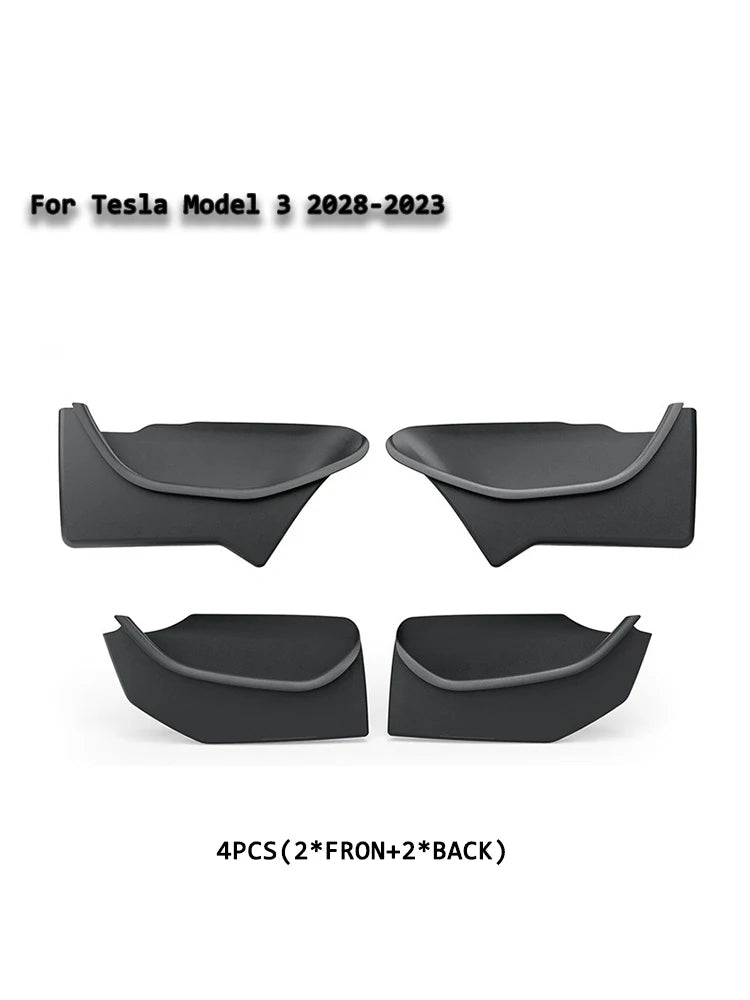 Waterproof TPE Door Organizer Bin for Tesla Model 3 Highland Y Juniper 4pc Model3 2018-23 B