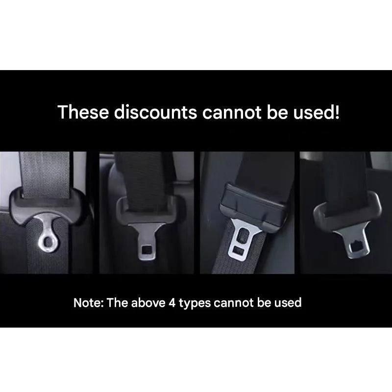 Zinc Alloy Car Seat Belt Clip Extender Universal Clip For Ev Cars
