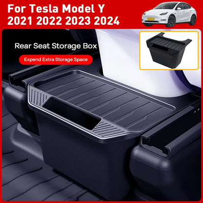 Rear Seat Storage Box for Tesla Model Y 2021 -2024