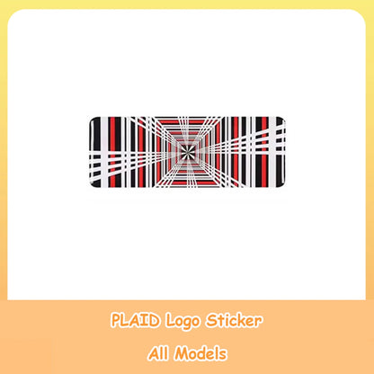 Tail Logo Sticker Trunk Badge Emblem For Tesla Ev Cars PLAID Logo
