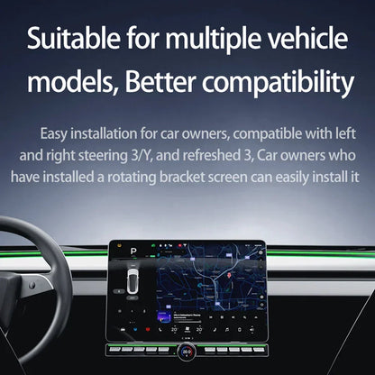 Physical Button with Ambient Lighting for Tesla Model Y/3