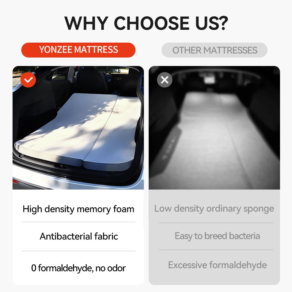 Memory Sponge Camping Mattress For Tesla Model Y Juniper 2020-2025