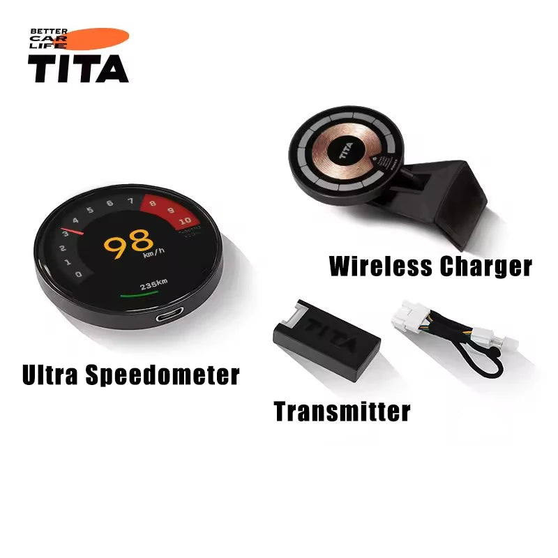 TITA Smart Display Speedometer Dashboard HUD for Tesla Model 3/Y black