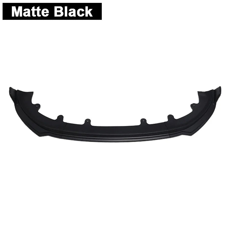 Front Bumper Spoiler Protective Trim Cover For Tesla Model Y Juniper Matte Black