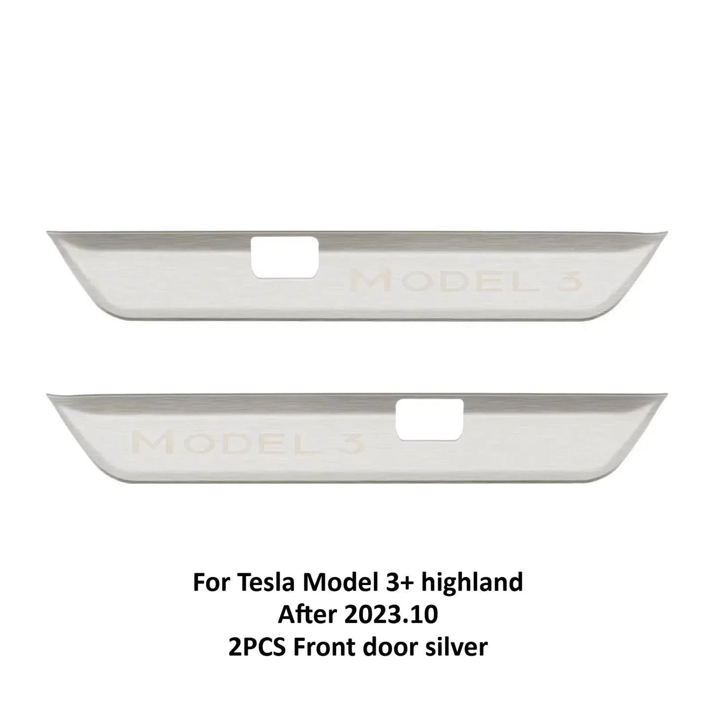 Stainless Steel Door Sill Protectors For Tesla Model 3/Y