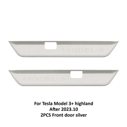 Stainless Steel Door Sill Protectors For Tesla Model 3/Y