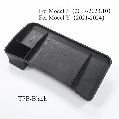 ETC Bracket Storage Box for Tesla Model 3/Y Juniper M3Y Black TPE