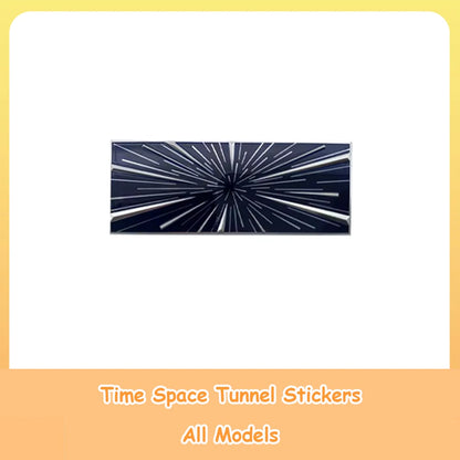 Tail Logo Sticker Trunk Badge Emblem For Tesla Ev Cars Time Space Tunnel