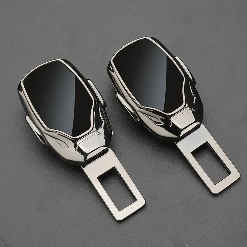 2 pcs Alloy Seat Belt Extender for Tesla EV Cars Black 2pcs