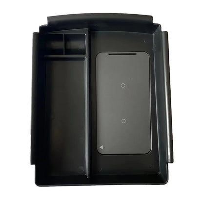 Console Armrest Storage Box Phone Wireless Charger For Tesla Model X/S