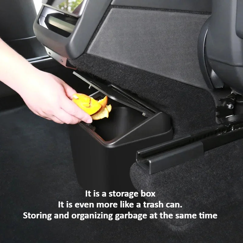 Rear Seat Trash Can Storage Box For Tesla Model Y Juniper