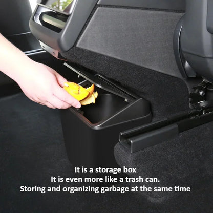 Rear Seat Trash Can Storage Box For Tesla Model Y Juniper