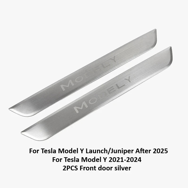 Stainless Steel Door Sill Protectors For Tesla Model 3/Y