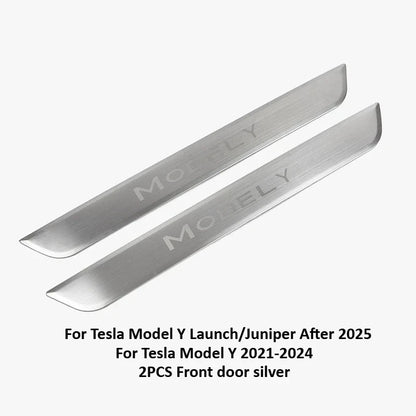 Stainless Steel Door Sill Protectors For Tesla Model 3/Y