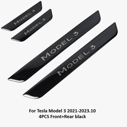 Stainless Steel Door Sill Protectors For Tesla Model 3/Y