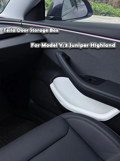 Waterproof TPE Door Organizer Bin for Tesla Model 3 Highland Y Juniper