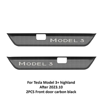 Stainless Steel Door Sill Protectors For Tesla Model 3/Y