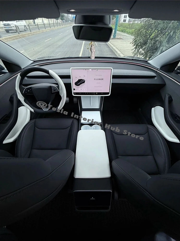 Waterproof TPE Door Organizer Bin for Tesla Model 3 Highland Y Juniper