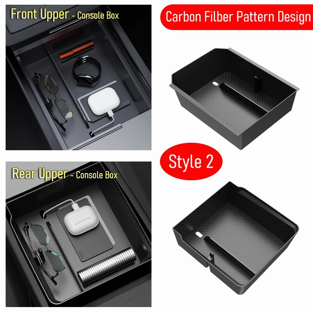 Center Console Organizer Tray for 2026 2025 Tesla Model Y Juniper