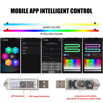 RGB Ambient Lights 10-in-1 Footwell Atmosphere for Tesla Model 3/Y/S/X