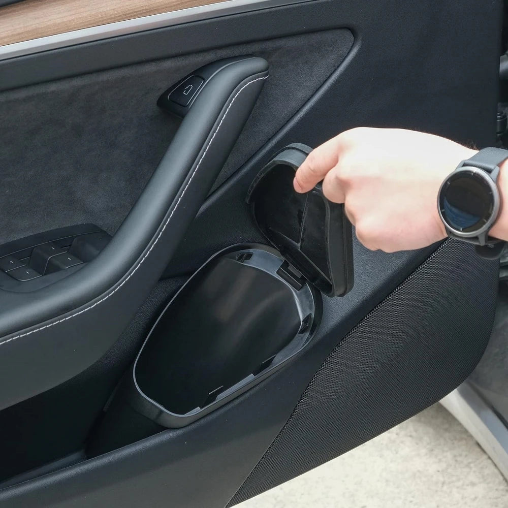 2 pcs Door Trash Can For Tesla Model 3 highland