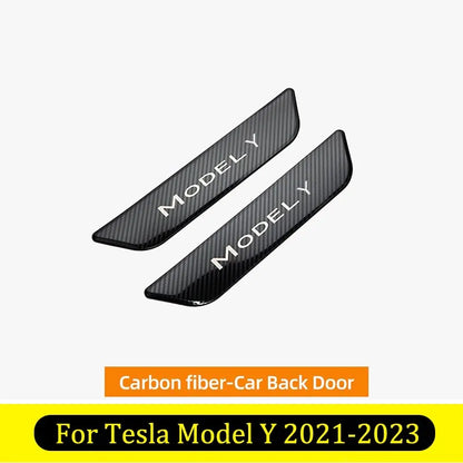 Pedal Protection Strip For Tesla Model 3 /Y 2017-2023 Model Y Carbon Back