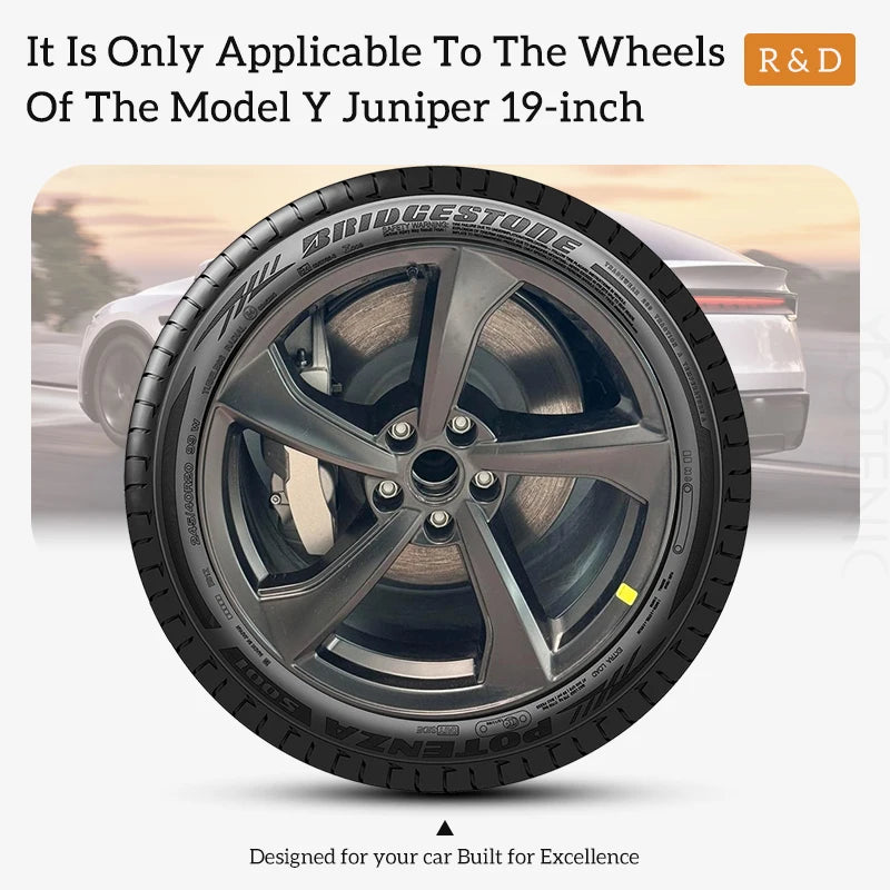 4PCS 19" Wheel Cover Hub Cap for Tesla Model Y Juniper