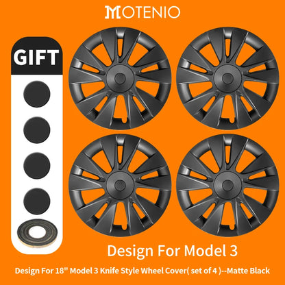 18 Inch Arachnid Style Wheel Cover Hubcaps For TESLA Model 3 2017-2023 Knife Style