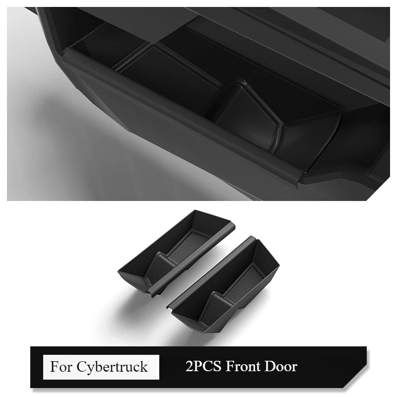 Cybertruck Car Door Handle Storage Box Inner Handle Storage 2PCS Front Door