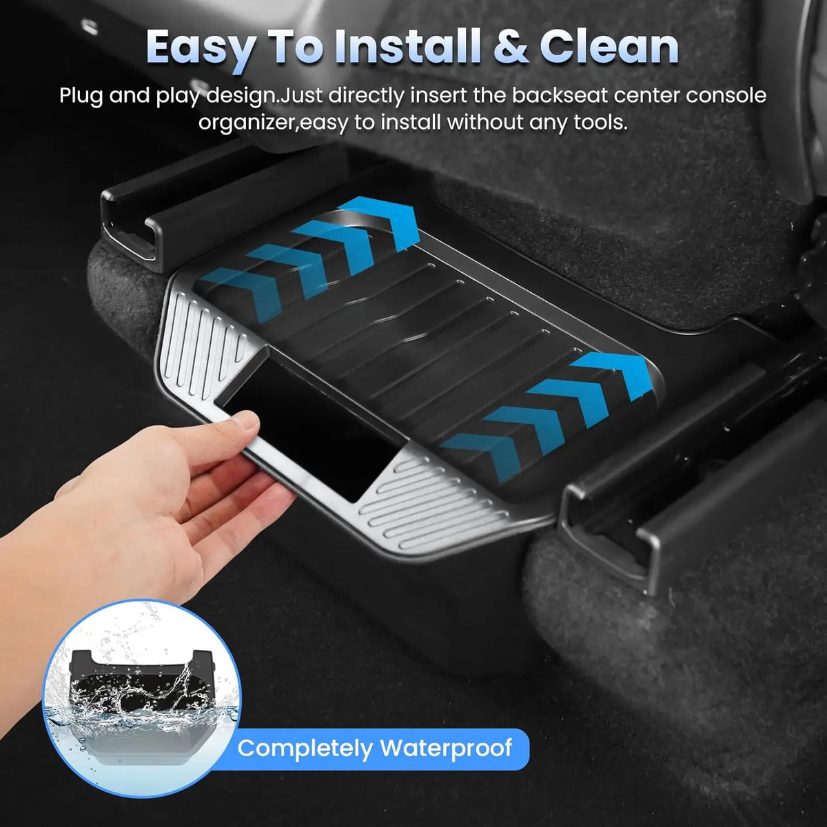 Rear Seat Storage Box for Tesla Model Y 2021 -2024
