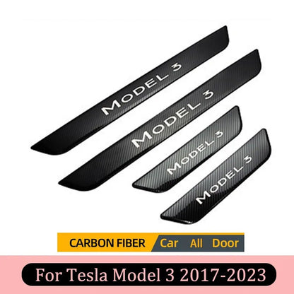 Pedal Protection Strip For Tesla Model 3 /Y 2017-2023 Model 3 Carbon All