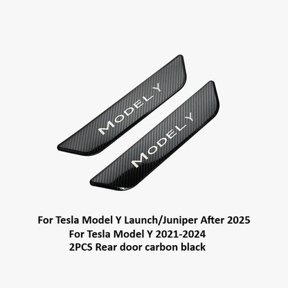 Stainless Steel Door Sill Protectors For Tesla Model 3/Y
